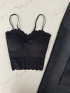 Black Seamless Bralette