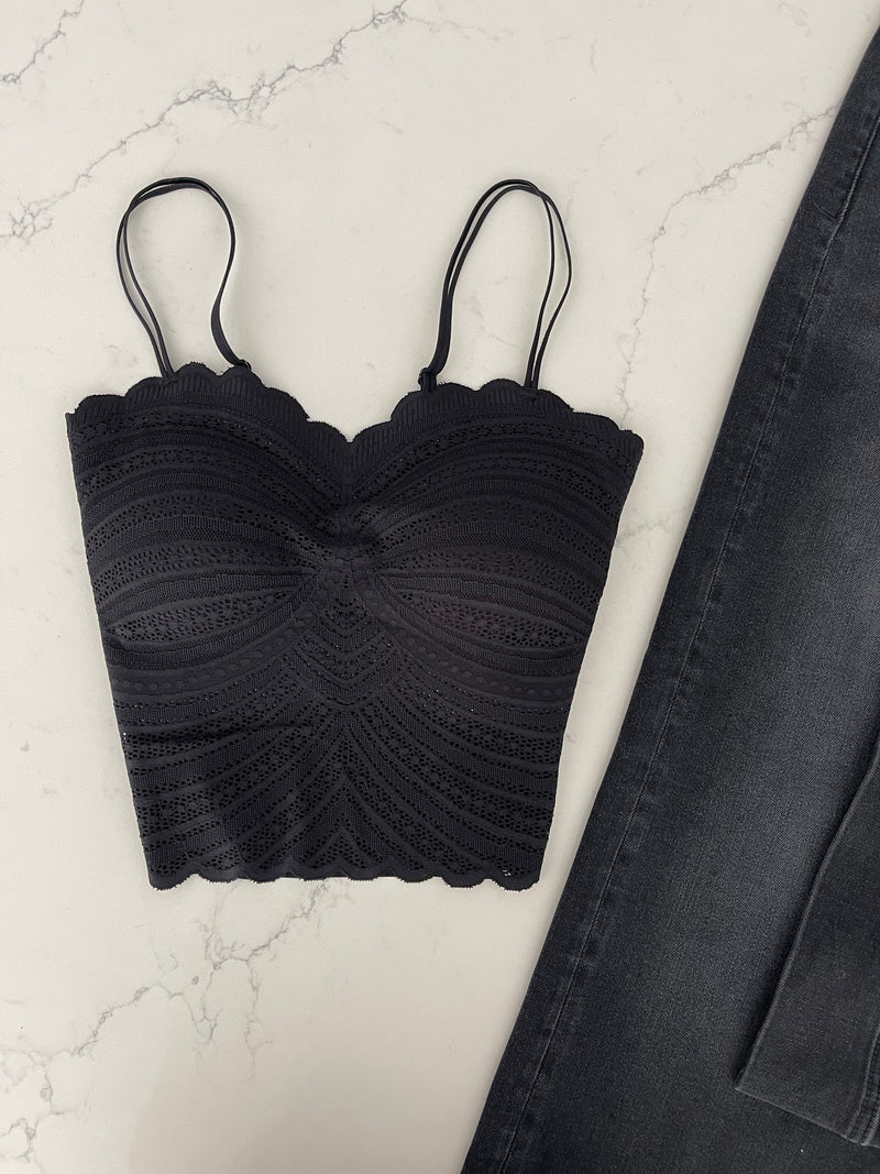 Black Seamless Bralette