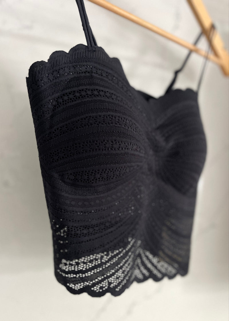 Black Seamless Bralette