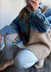 Mocha & Denim Shirt Coat