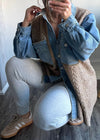 Mocha & Denim Shirt Coat