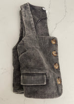 Gray Vintage Wash Vest