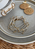 Gold & Silver Beaded Bracelet