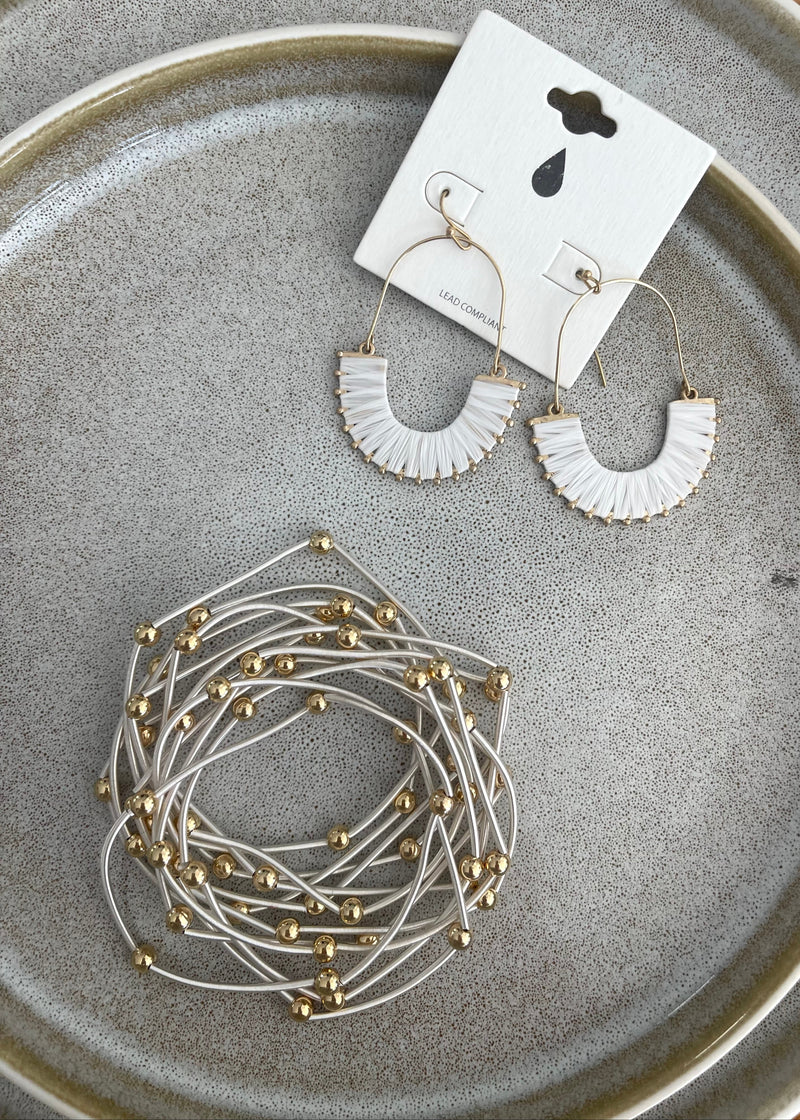Gold & Silver Beaded Bracelet