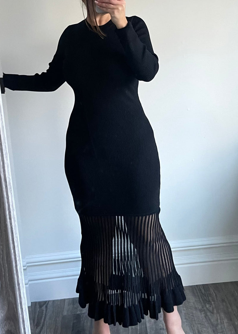 Black Maxi Sweater Dress