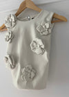 Oat Leather Paris Flower Top