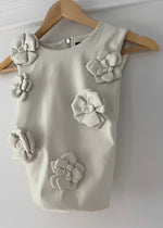 Oat Leather Paris Flower Top