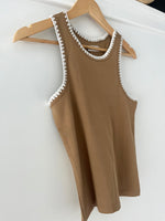 Camel Western Racer Back Tank