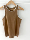 Camel Western Racer Back Tank