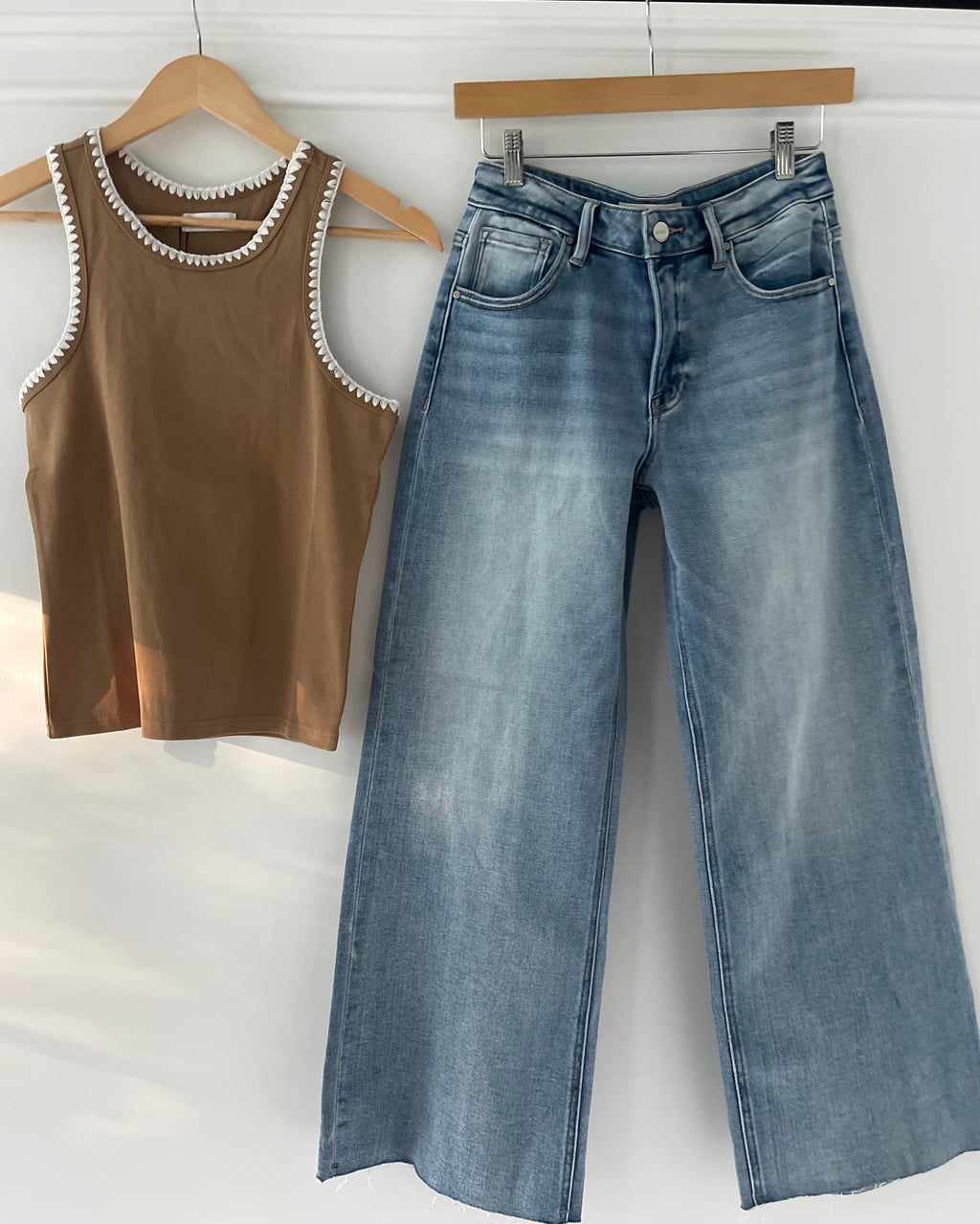 Camel Western Racer Back Tank