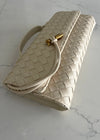 Oatmilk Woven Crossbody