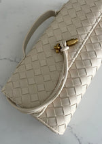 Oatmilk Woven Crossbody