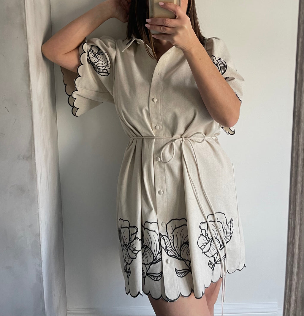 Oat Linen Dress