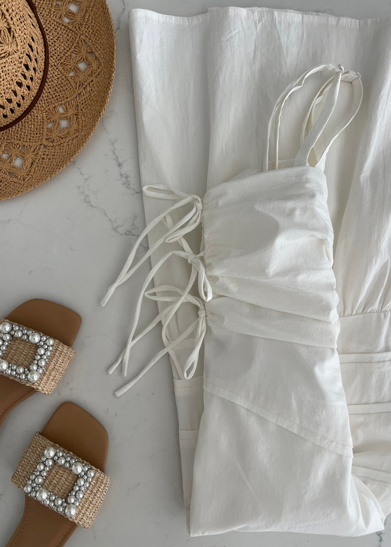 White Paris Bow Midi