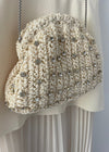 Oat Straw Rhinestone Clutch