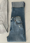 Denim Lira High Rise Cuff Straight
