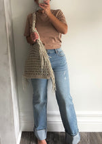 Denim Lira High Rise Cuff Straight