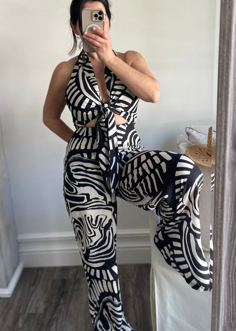 Black & White Venice Jumpsuit