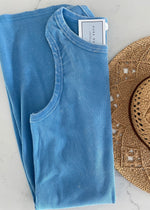 Blue Racer Back Essential Dress