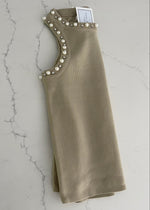 Oat Embellished Pearl Tank
