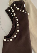 Espresso Embellished Pearl Tank