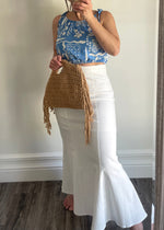 White Algarve Curvy Maxi Skirt