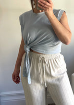 Blue Knot Gathered Tee