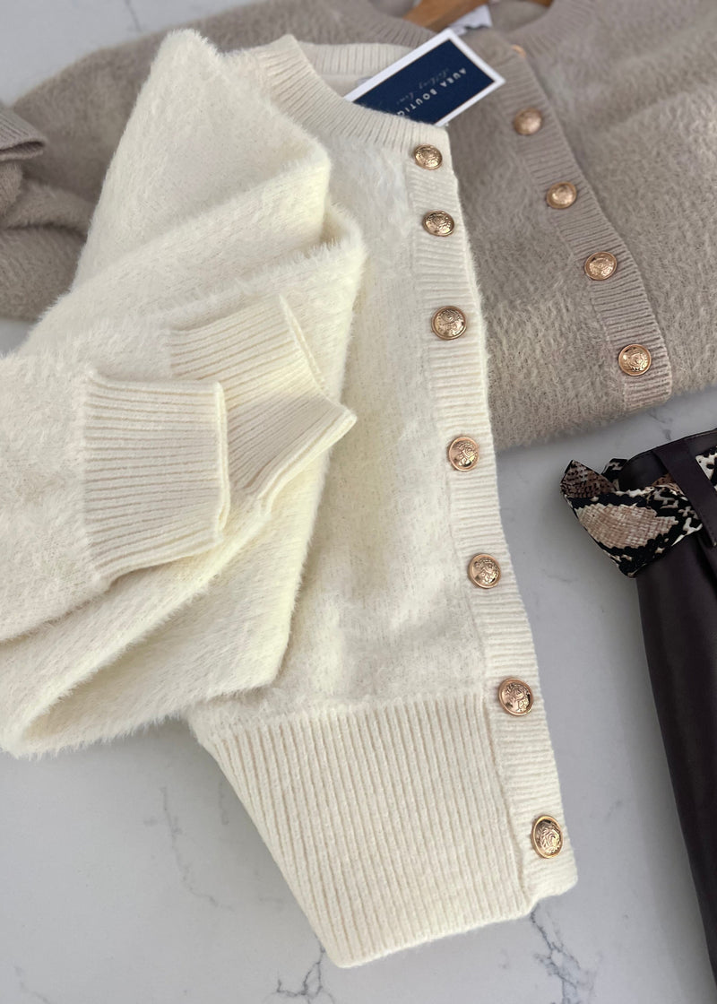 Cream Super Soft Dress Cardi