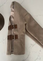 Mocha Belted Mohaire Jacket