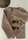 Mocha Belted Mohaire Jacket