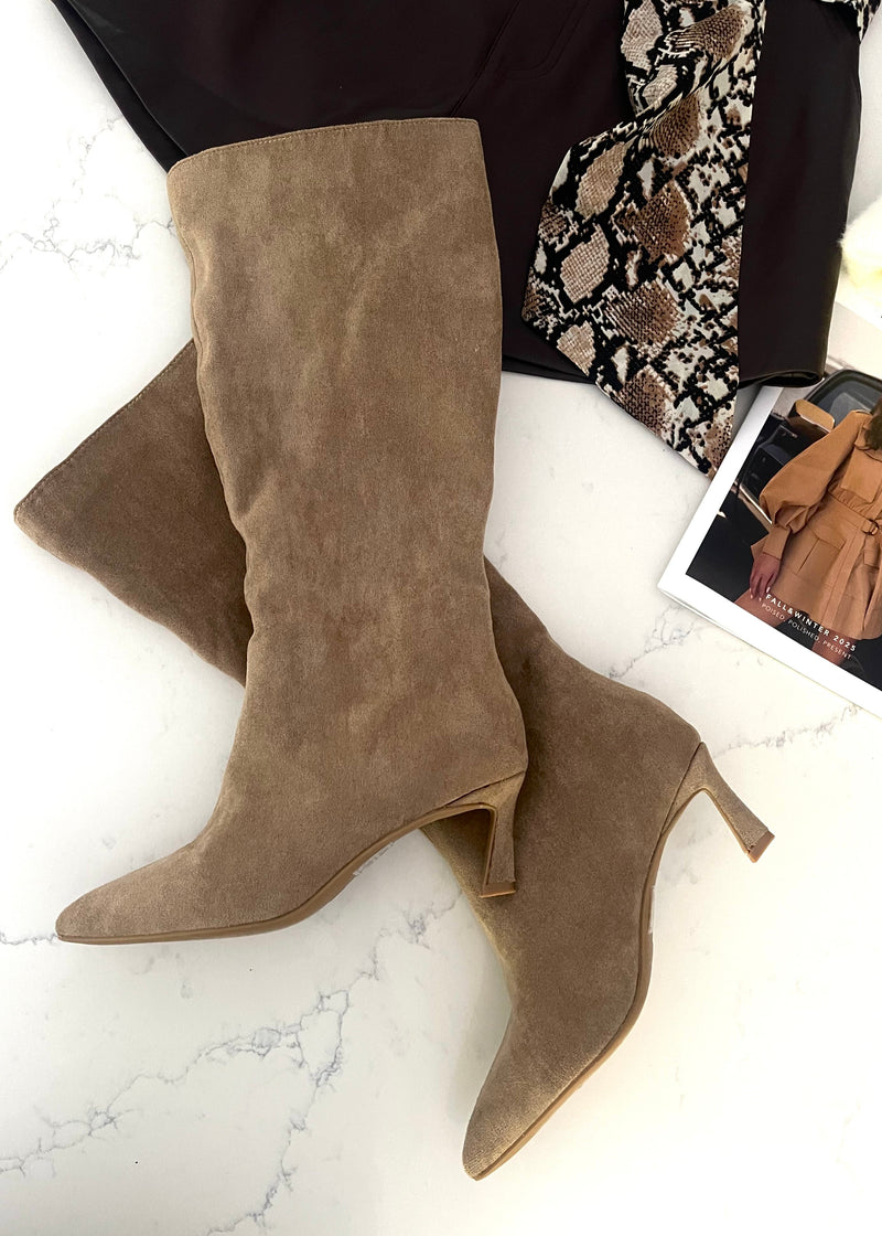 Mocha Pisa Slouch Boot