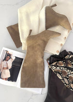 Mocha Pisa Slouch Boot