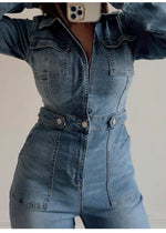 Blue Denim Jumpsuit