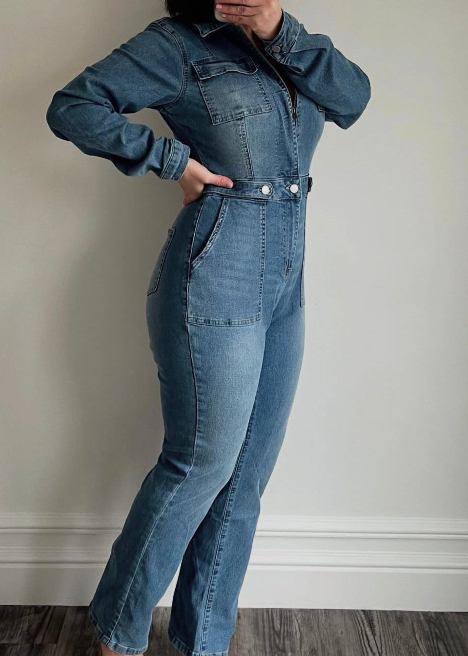 Blue Denim Jumpsuit
