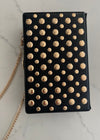 Black Studded Clutch