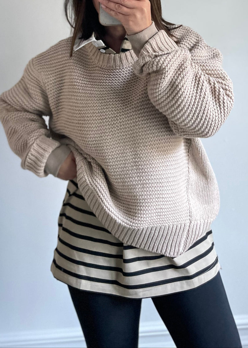 Mocha Knit Winter Sweater