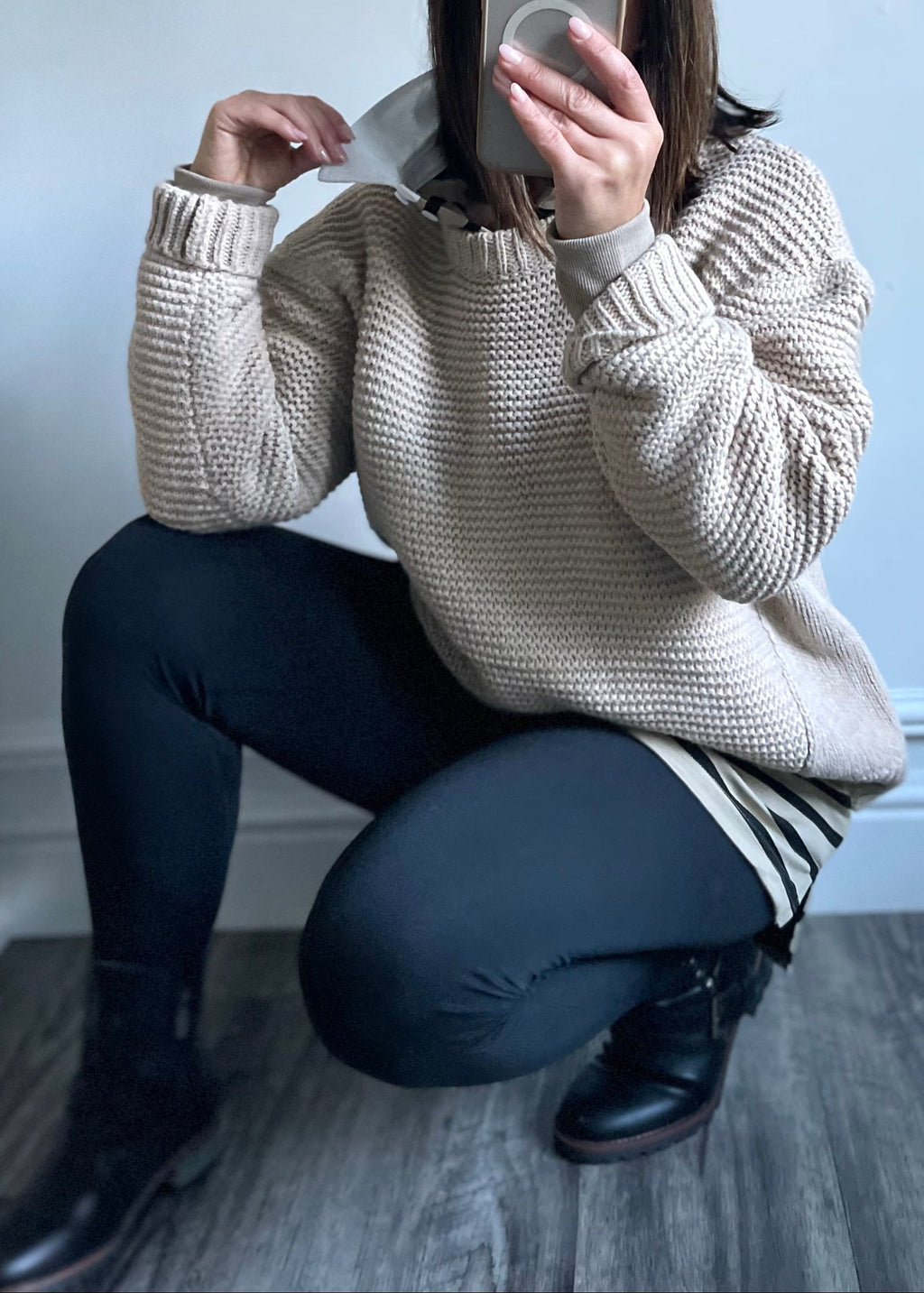 Mocha Knit Winter Sweater