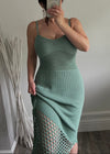 Sage Amalfi Knit Midi