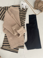 Mocha & Black Rugby Top