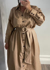 Mocha Trench Dress