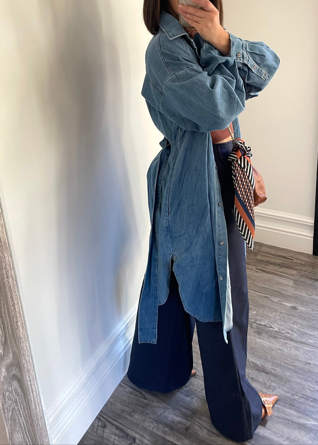 Denim Multi Wear Trench Dress