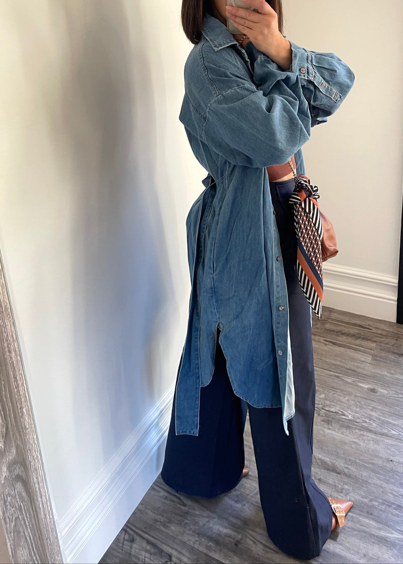 Denim Multi Wear Trench Dress