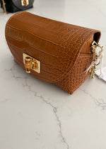 Camel Italian Leather Crossbody
