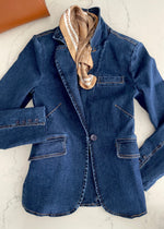 Navy Denim Portofino Blazer
