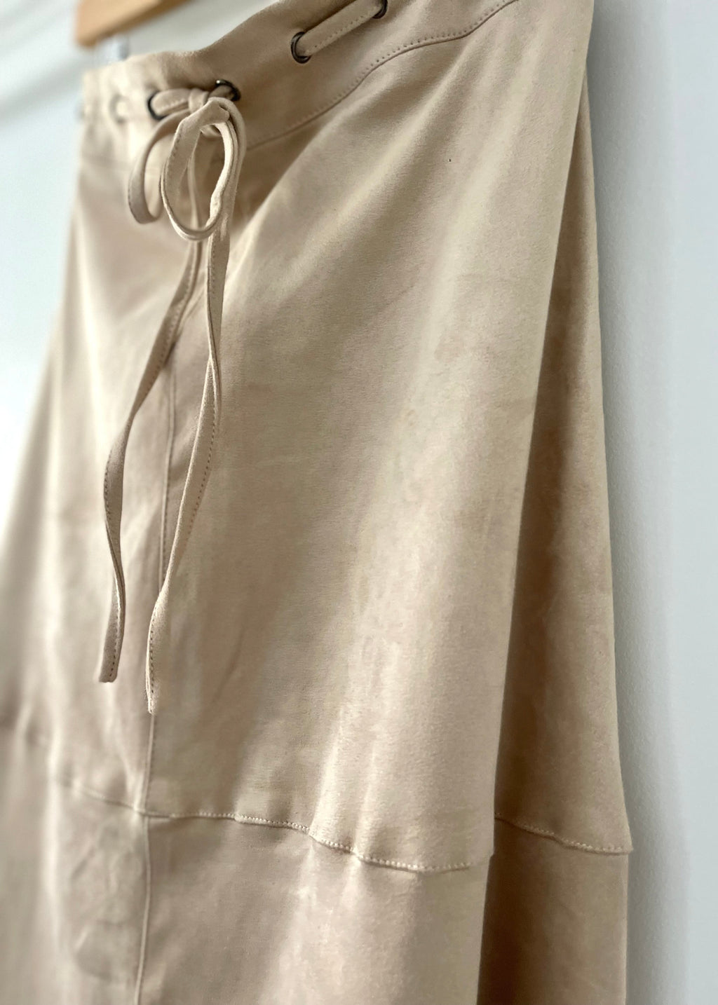 Oat Suede Midi Skirt