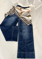 Oat & Black Equestrian Scarf
