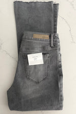 Denim Charcoal Crop Flare