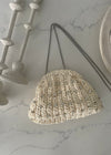 Oat Straw Rhinestone Clutch