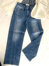 Denim Natasha High Rise Barrel Crop