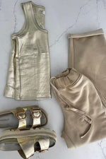 Gold Glam Racerback Tank